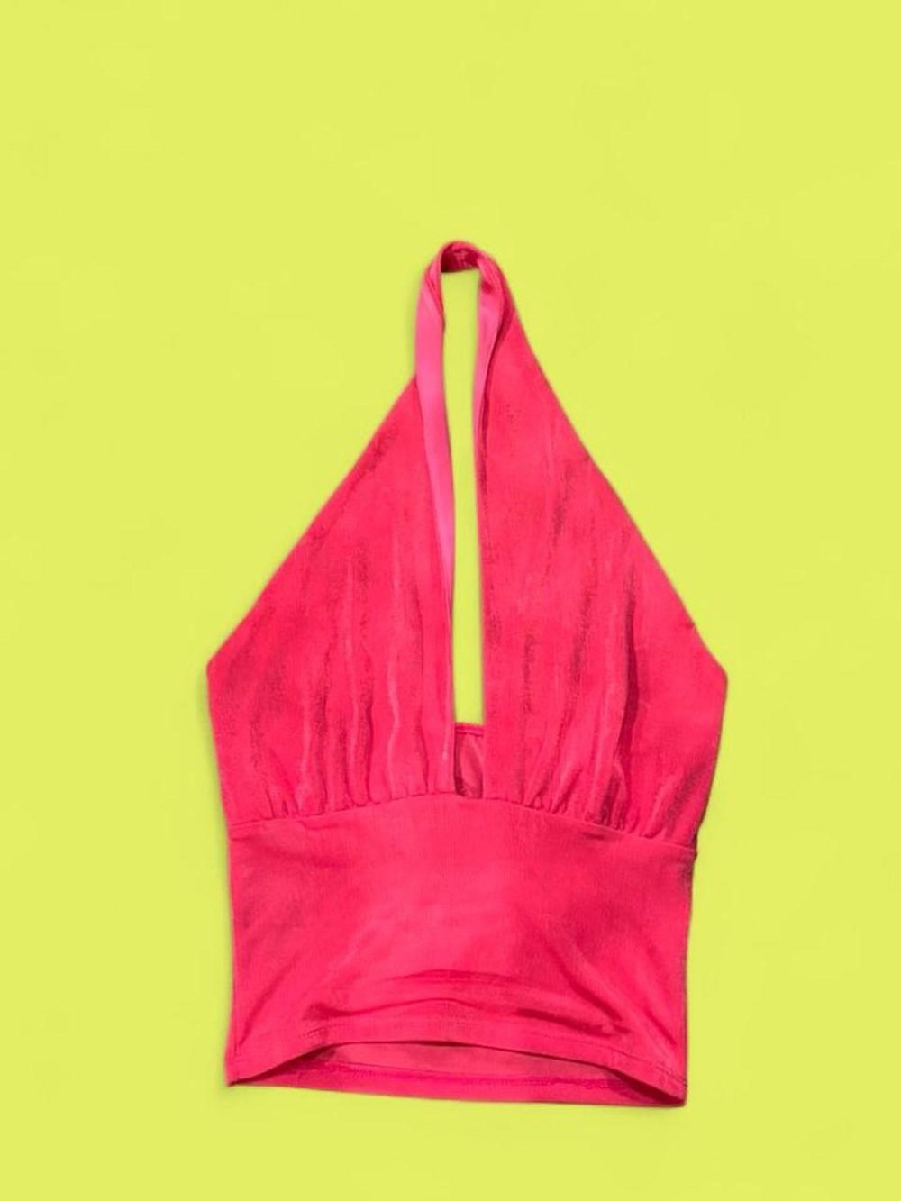Vintage Pink Halter Crop Top